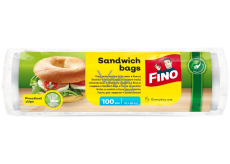 Fino Sandwich bags sáčky mikroténové svačinové 18 x 28 cm, 100 kusů