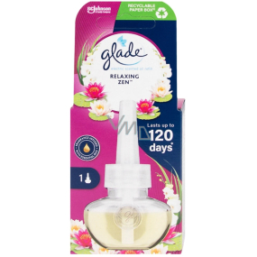 Glade Relaxing Zen elektrický osvěžovač vzduchu tekutá náplň do elektrického osvěžovače vzduchu 20 ml