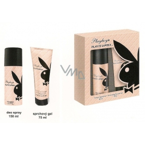 Playboy Play It Lovely deodorant sprej + sprchový gel, kosmetická sada