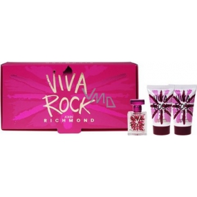 John Richmond Viva Rock toaletní voda 4,5 ml + tělové mléko 25 ml + sprchový gel 25 ml, dárková sada