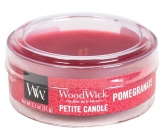 WoodWick Pomegranate - Granátové jablko vonná svíčka s dřevěným knotem petite 31 g