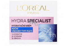 Loreal Paris Hydra Specialist noční hydratační krém pro všechny typy pleti 50 ml