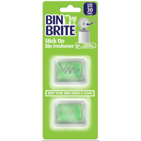 Bin Brite Citron a lemongrass nalepovací osvěžovač do koše 2 kusy