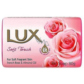 Lux Soft Touch růžové tuhé toaletní mýdlo 80 g