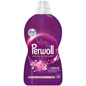 Perwoll Renew Blossom prací gel na barevné prádlo, ochrana před ztrátou tvaru a zachování intenzity barvy 40 dávek 2 l