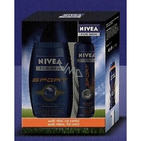 Nivea Men Sport antiperspirant sprej 250 ml + sprchový šampon 250 ml kosmetická sada