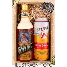 Bohemia Gifts Pivrnec Pivní světlá koupelová pěna 500 ml + pivo v plechovce 500 ml (vysoký obsah alkoholu - mix druhů).