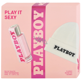 Playboy Play It Sexy toaletní voda 40 ml + čepice, dárková sada pro ženy