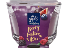 Glade Berry Festive Kiss vonná svíčka ve skle, doba hoření až 50 hodin 204 g