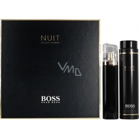 Hugo Boss Nuit pour Femme parfémovaná voda pro ženy 75 ml + tělové mléko 200 ml, dárková sada