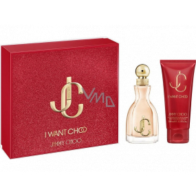 Jimmy Choo I Want Choo parfémovaná voda pro ženy 60 ml + tělové mléko 100 ml, dárková sada pro ženy