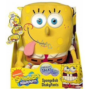 SpongeBob mluvící plyšová hračka s pohyblivými oči 30 cm, doporučený věk 4+