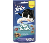 Felix Play Tubes ryba a kreveta, masová pochoutka pro dospělé kočky 50 g