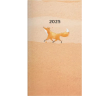 Albi Diář 2025 Kapesní čtrnáctidenní Liška 8,2 x 15,3 x 0,5 cm