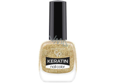 Golden Rose Keratin Nail Color Glitter lak na nehty 406 10,5 ml