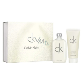 Calvin Klein One toaletní voda 200 ml + tělové mléko 200 ml, dárková sada unisex