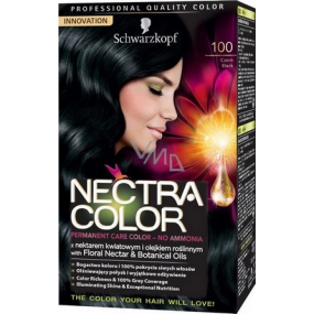 Schwarzkopf Nectra Color barva na vlasy 100 Černá