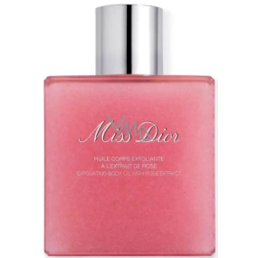 Christian Dior Miss Dior with Rose Extract exfoliační tělový sprchový olej s výtažky z růže 175 ml