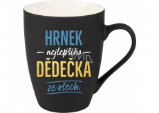 Albi Sametový hrnek Nejlepší dědeček černý 300 ml