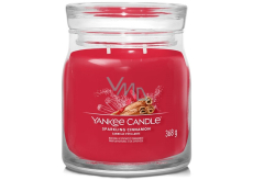 Yankee Candle Sparkling Cinnamon - Třpytivá skořice vonná svíčka Signature střední sklo 2 knoty 368 g