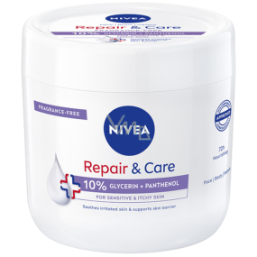 Nivea Repair & Care 10% Glycerin + panthenol tělový krém 400 ml