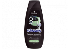 Schauma Men Charcoal & Clay 3v1 šampon na vlasy pro muže 400 ml