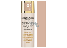 Dermacol Infinity Víceúčelový make-up a korektor 01 Fair 20 g