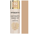 Dermacol Infinity Víceúčelový make-up a korektor 02 Beige 20 g