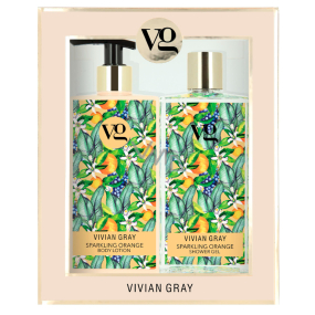 Vivian Gray Sensational Orange sprchový gel + tělové mléko 2 x 350 ml, dárková sada