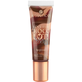 Essence Love It A Choco' Lot! lesk na rty 01 Melted Bliss, Chocolate Kiss 10 ml