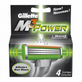 Gillette Mach3 Power náhradní hlavice 4 kusy, pro muže