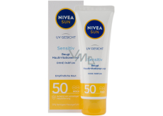 Nivea Sun UV Face Sensitive OF 50 krém na opalování pro citlivou pleť 50 ml