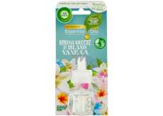 Air Wick Essential Oils Jarní vánek + Vanilka náhradní náplň do elektrického osvěžovače 19 ml