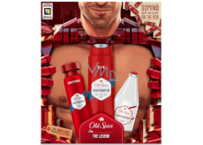 Old Spice Ironman Whitewater sprchový gel 250 ml + voda po holení 100 ml + deodorant sprej 150 ml + hrací domino, kosmetická sada pro muže