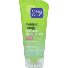 Clean & Clear Morning Energy Shine Control zmatňující peeling 150 ml