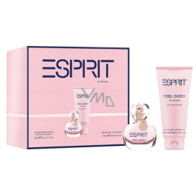 Esprit Feel Good for Her parfémovaná voda 20 ml + sprchový gel 100 ml, dárková sada pro ženy