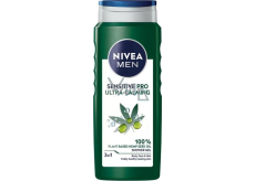 Nivea Men Sensitive Pro Ultra Calming 3v1 sprchový gel na tělo, tvář a vlasy 500 ml