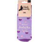 Albi Veselé ponožky Nejlepší babička na světě, univerzální velikost 1 pár
