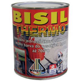 Bisil Thermo silikonová žáruvzdorná vyrchní barva stříbrná 80 g