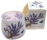 Santo Candles Lavender vonná svíčka ve skle 100 g