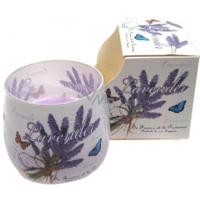 Santo Candles Lavender vonná svíčka ve skle 100 g