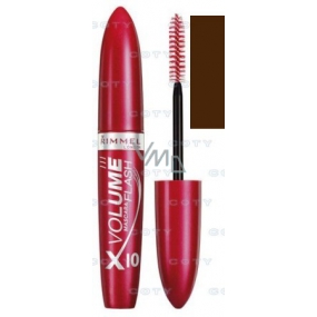 Rimmel London Volume Flash řasenka X10 10 x objemová, hnědá 02 8 ml