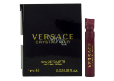 Versace Crystal Noir toaletní voda pro ženy 1 ml s rozprašovačem, vialka