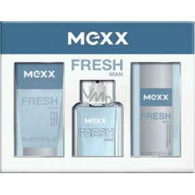 Mexx Fresh Man toaletní voda 30 ml + deodorant sprej 50 ml + sprchový gel 50 ml, dárková sada