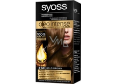 Syoss Oleo Intense Color barva na vlasy bez amoniaku 4-60 Zlatohnědý