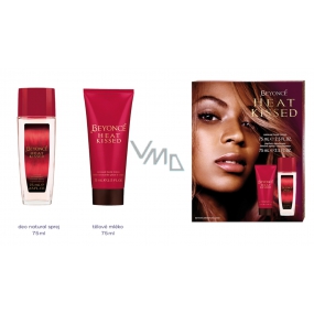 Beyoncé Heat Kissed parfémovaný deodorant sklo 75 ml + tělové mléko 75 ml, kosmetická sada pro ženy