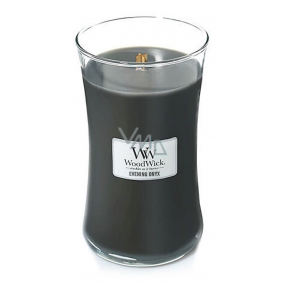 WoodWick Evening Onyx - Večerní Onyx vonná svíčka s dřevěným knotem a víčkem sklo velká 609,5 g