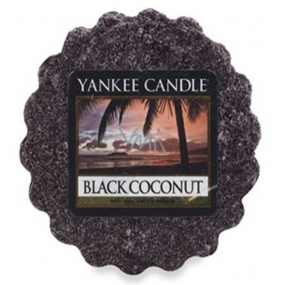 Yankee Candle Black Coconut - Černý kokos vonný vosk do aromalampy 22 g