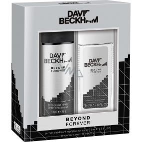 David Beckham Beyond Forever parfémovaný deodorant sklo pro muže 75 ml + deodorant sprej 150 ml, kosmetická sada