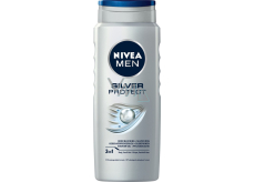 Nivea Men Silver Protect 3v1 sprchový gel na tělo, tvář a vlasy 500 ml